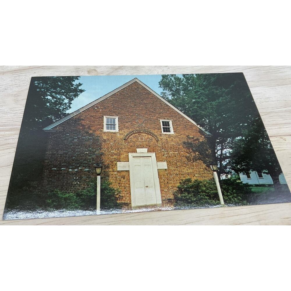 Vintage St. Thomas Church Bath North Carolina Photochrome Postcard‎ 5.5x3.5 In